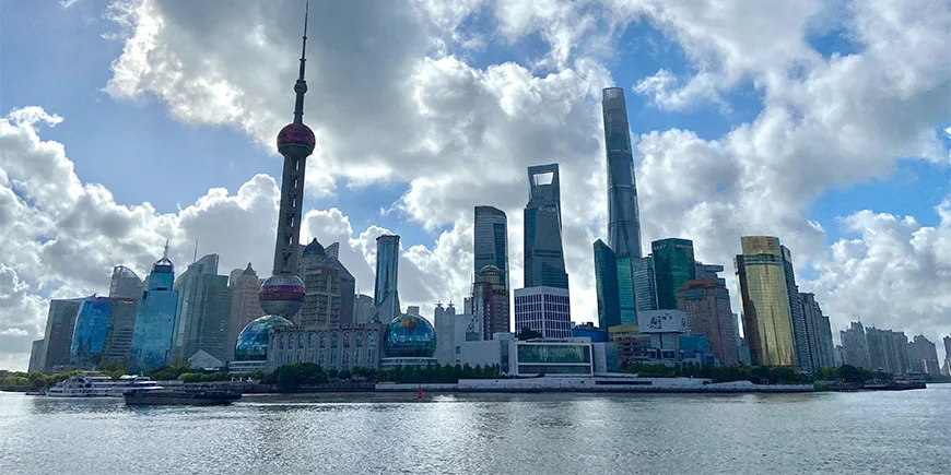 Skyline von Shanghai.