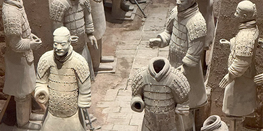 Die Terrakotta-Krieger in Xi'an.