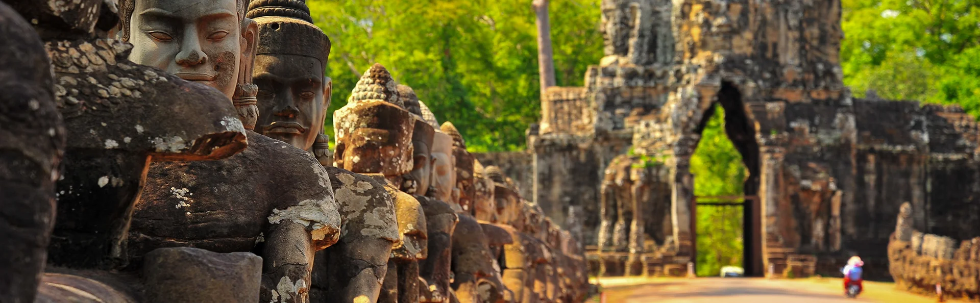 Steintor Angkor Thoms in Kambodscha