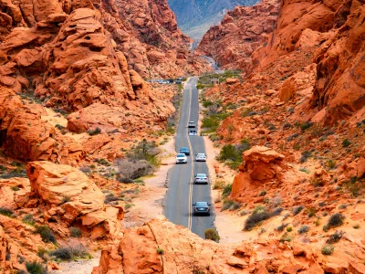 White Domes Road im Valley of Fire State Park, USA