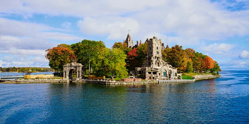Heart Island im Thousand Islands-Nationalpark im Osten Kanadas