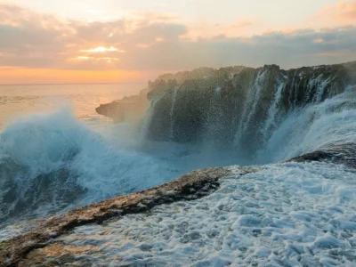 Devil's Tears auf Bali aus der Vogelperspektive