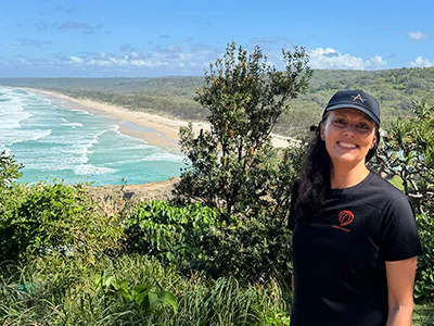 Christina auf Straddie – der zweitgrößten Sandinsel der Welt