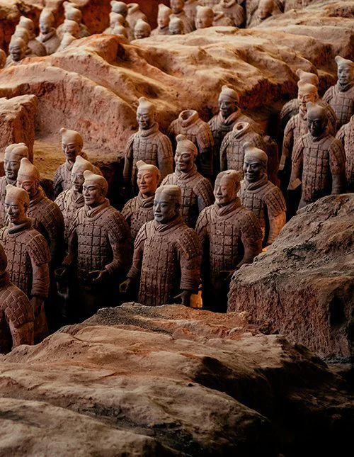 Statuen der Terrakotta-Armee in China